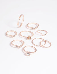 Rose Gold Fine Faux Ring 3-Pack - link has visual effect only