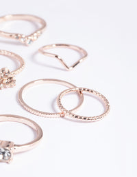 Rose Gold Fine Faux Ring 3-Pack - link has visual effect only