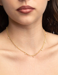 Gold Plated Freshwater Pearl Choker Necklace - link has visual effect only