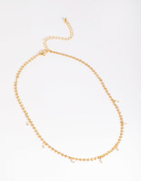 Gold Plated Freshwater Pearl Choker Necklace - link has visual effect only