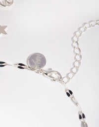 Silver 90s Charm Choker and Anklet Pack - link has visual effect only