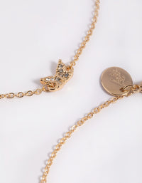 Gold Butterfly & Leaf Anklet 2 Pack - link has visual effect only