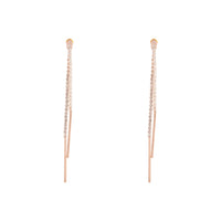 Rose Gold Cup Chain Drop Earrings - link has visual effect only