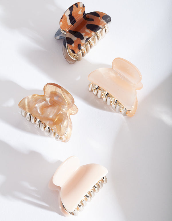 Blush Neutral Claw Clip 4 Pack