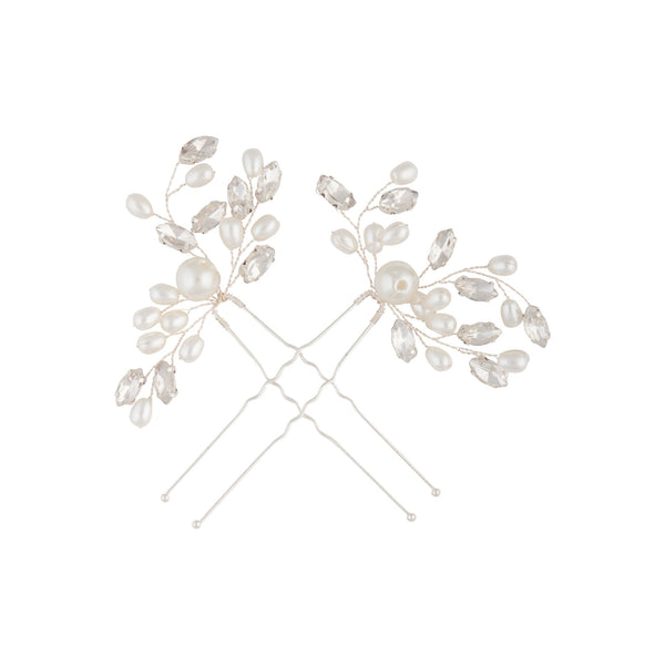 Pearl & Diamante Bun Slide 2 Pack