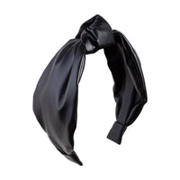 Black Leatherette Knot Headband - link has visual effect only