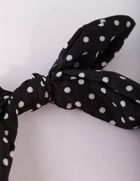 Black and White Bow Headband - link has visual effect only