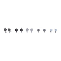 Mixed Metal Fireball Flower Clip On Earring 5 Pack - link has visual effect only