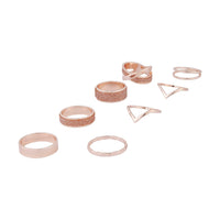 Rose Gold Ultimate Glitter Ring 8 Pack - link has visual effect only