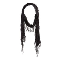 Black Lace Tassel Scarf - link has visual effect only
