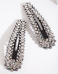 Large Diamante Snap Clip 2 Pack - link has visual effect only