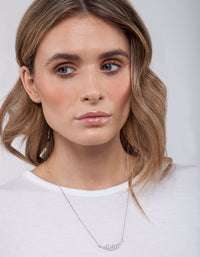 Crystal Navette Cluster Necklace - link has visual effect only