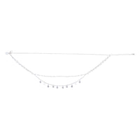 Silver Layered Disc Station Chain Choker - link has visual effect only
