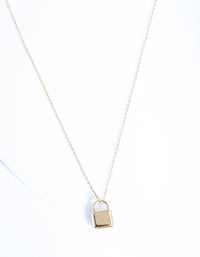 Gold Plated Sterling Silver Padlock Necklace - link has visual effect only