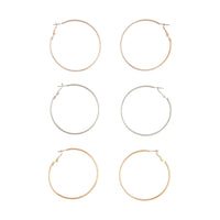Mix Tube Big Hoop Earring Pack - link has visual effect only