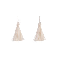 Silver Mini Tassel Earrings - link has visual effect only