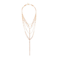 Gold Disc Chain Layered Lariat Necklace - link has visual effect only