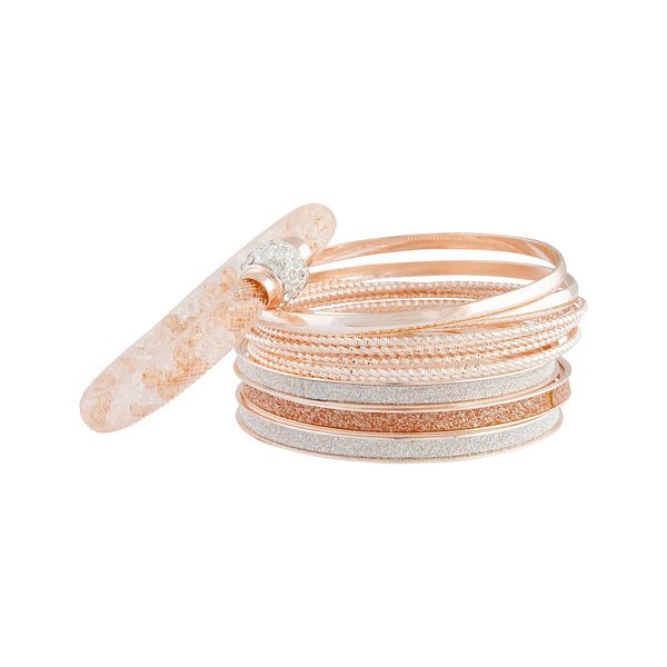 Dressy Mesh and Glitter Bangle Pack