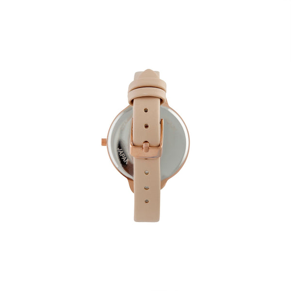 Rose Gold Ombre Thin Strap Watch