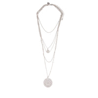 Multi Row Delicate Silver Filigree Choker - link has visual effect only