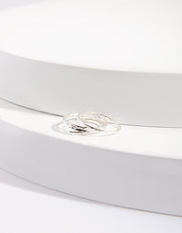 Sterling Silver Diamond Cut Rings - link has visual effect only