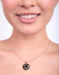 Black Gold Moon Phase Necklace - link has visual effect only