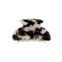 Small Black And White Tortoiseshell Claw Clip - link has visual effect only