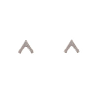 Rhodium Triangle Arrow Stud Earrings - link has visual effect only