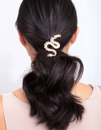 Gold Dragon Hair Clip - link has visual effect only