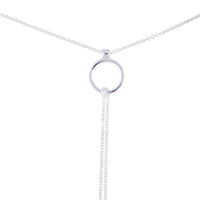 Silver Open Circle Multi Choker Necklace - link has visual effect only