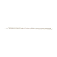 Box Chain and Diamante Clasp Bracelet - link has visual effect only