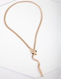 Gold Snake Wrap Necklace - link has visual effect only