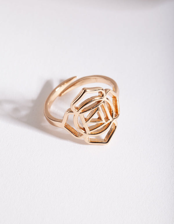 Gold Root Chakra Ring