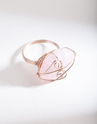 Rose Gold Pink Stone Ring - link has visual effect only