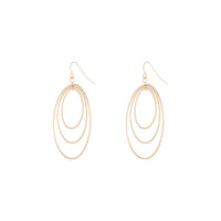 Gold Diamond Cut Circle Multi Drop Earrings - link has visual effect only