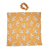 Mustard Floral Scarf Scrunchie - link has visual effect only