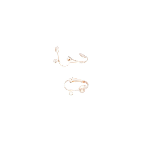 Rose Gold Clip On Converters For Drop Earrings