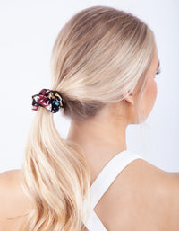 Satin Mixed Floral Scrunchie 3 Pack - link has visual effect only