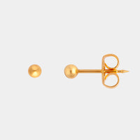 Studex 3mm bol 24K lichtgouden oorbel - link has visual effect only