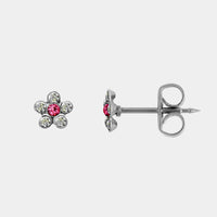 Studex Daisy Pink Crystal Chirurgisch Stalen Oorknopje - link has visual effect only