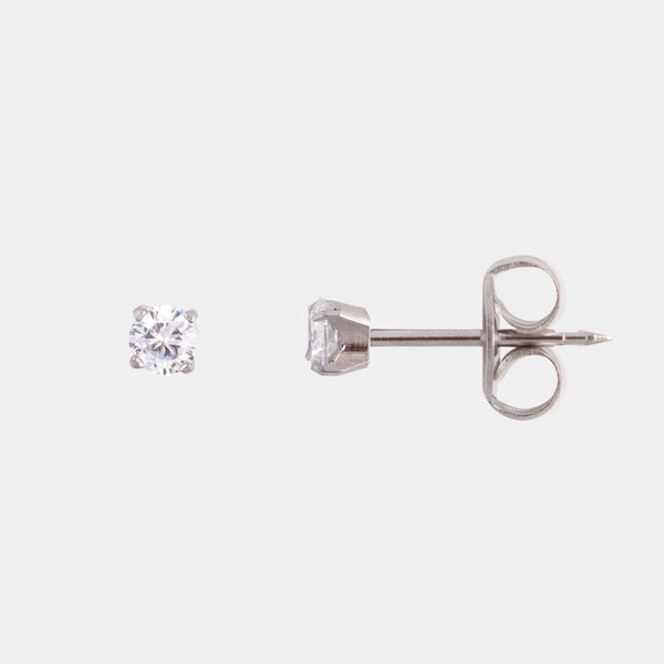 Studex 3mm Cubic Zirconia Surgical Steel Stud