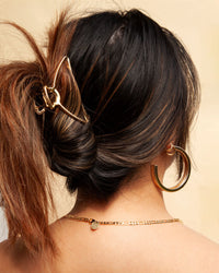 Gouden omtrek klauw haarspeld - link has visual effect only
