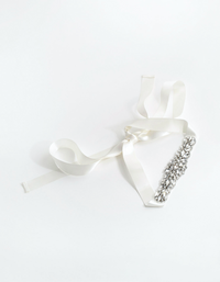 Crystal Bunch Bridal Sash - link has visual effect only
