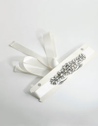 Crystal Bunch Bridal Sash - link has visual effect only