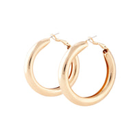 Gold Chunky Hoop Earrings - link has visual effect only