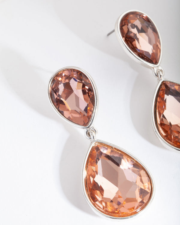 Rose Gold Classic Teardrop Earrings