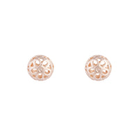 Rose Gold Filigree Ball Stud Earrings - link has visual effect only