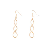Gold Wave Drop Earrings - link has visual effect only