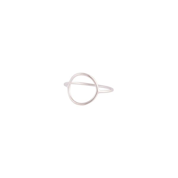 Sterling Silver Fine Open Circle Ring