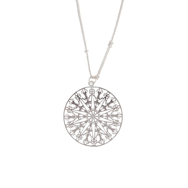 Multi Row Delicate Silver Filigree Choker